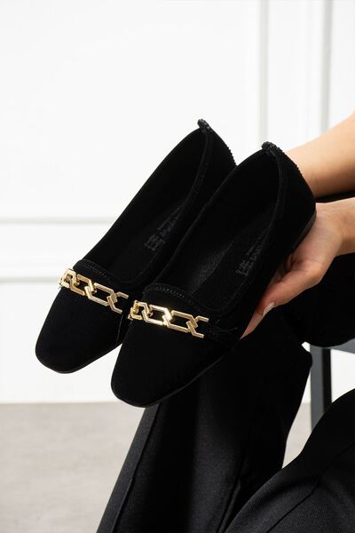 FUGA MODA Runa Black Gold Buckled Velvet Textured Elegant Engagement Dowry Bag Guest House Bag