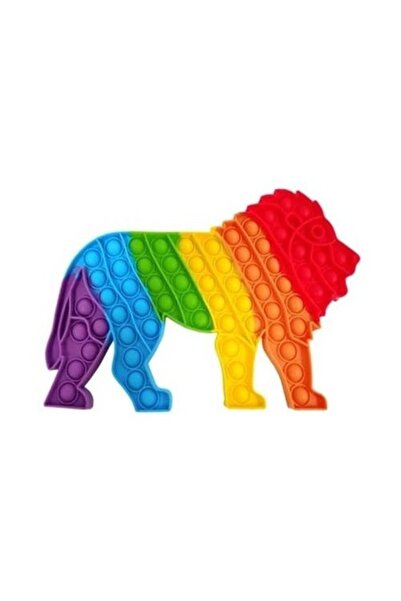 Juls Jucărie antistres din silicon Pop It Now and Flip It - Leu, Multicolor