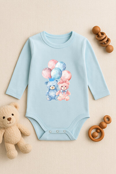 SVART WEAR بدلة أطفال لطيفة مطبوعة عليها نص مع أزرار كبس