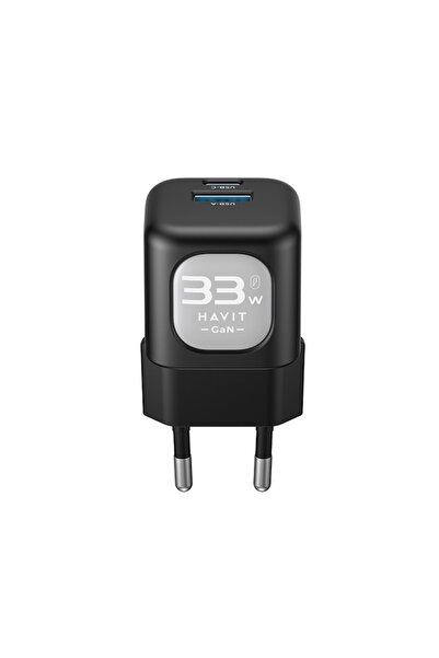 Havit 33W Wall Charger, USB & Type-C, E36 Polycarbonate, UC230 EU, Pink