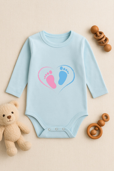 SVART WEAR بدلة أطفال لطيفة مطبوعة عليها نص مع أزرار كبس