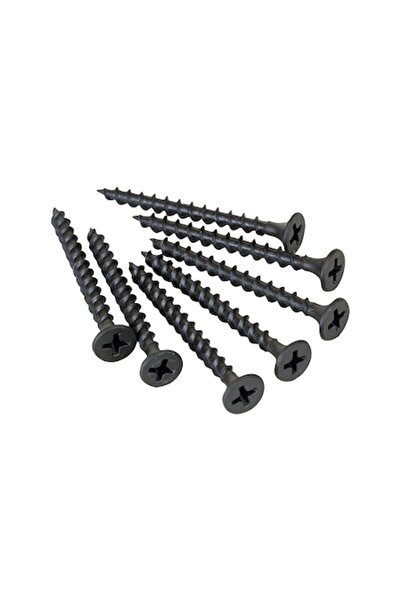 OEM Set 100 buc. Șuruburi negre pentru gips-carton 4,2x90 mm (filet pentru lemn)