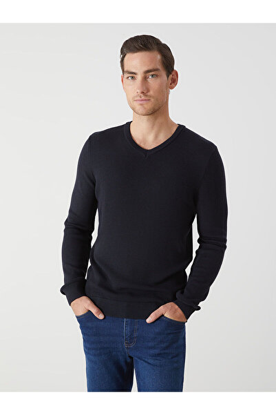 LC Waikiki Pulover tricotat pentru bărbați, cu mânecă lungă și decolteu în V,...