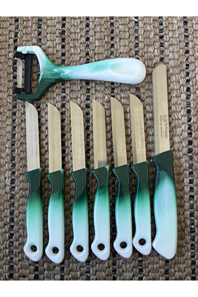 Solingen 6 Adet Ebruli Meyve Bıçağı , 1 Adet Ebruli Soyacak, 1 Adet Ebruli Mi...