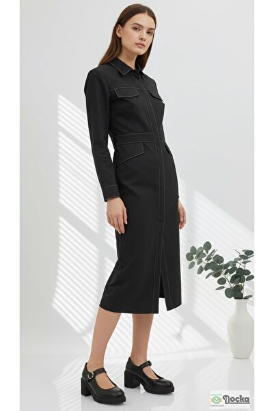 Mammamia Women's Thick Platform Heeled Genuine Leather Seasonal Classic Patent Leather Shoes M26/Ka155