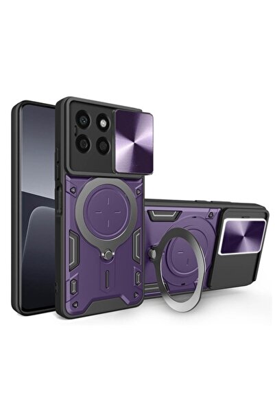 Techsuit Carcasă pentru Honor X8b, CamGuard Pro L89, oțel inoxidabil, violet