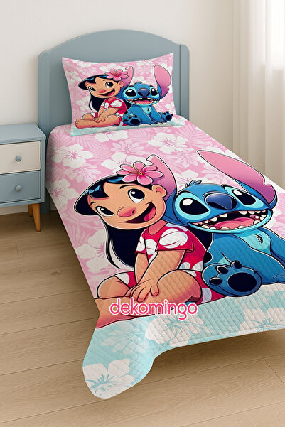 dekomingo Cvjetni šav za dete Prošiveno Pike set 155x220 cm Jednokrevetno