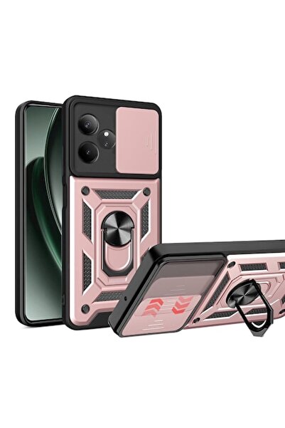 Techsuit Carcasă CamShield Series H64 pentru Realme GT 6 / GT 6T - Auriu Roz