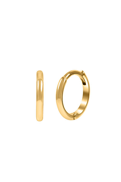 Kuyumcudukkani 8mm Çaplı Minik Halka Küpe-31153-G-8MM