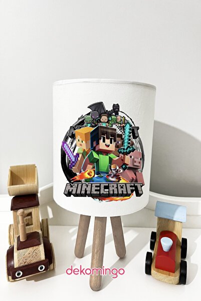 dekomingo ABAJUR BEYAZ MINECRAFT