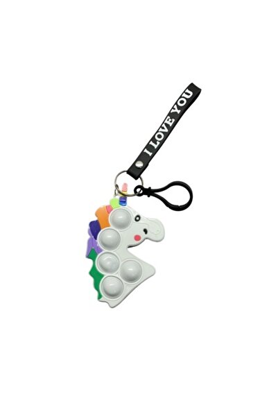 Juls Jucărie Pop-It/Răsucitoare din silicon anti-stres - Breloc simplu cu gro...
