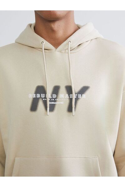 LC Waikiki Ανδρικό χοντρό φούτερ με μακρυμάνικο XSIDE με τύπωμα