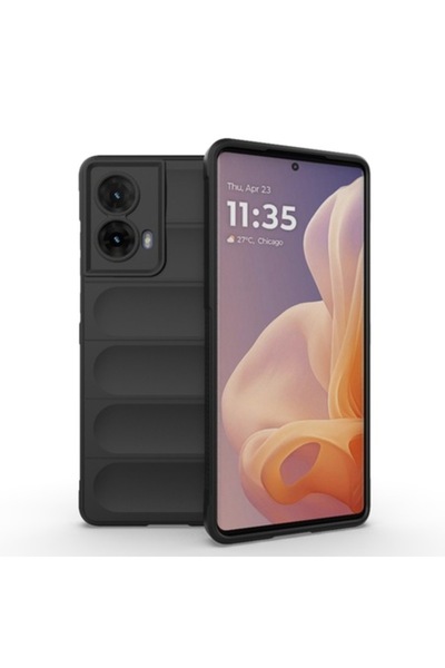Techsuit Husă pentru Motorola Moto G85 (Magic Shield B46), Poliuretan, Negru