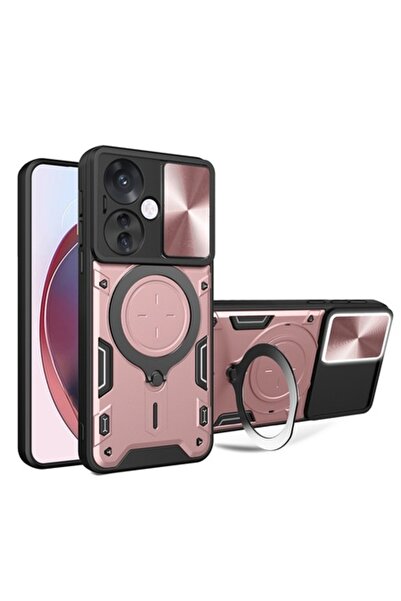Techsuit Carcasă pentru OPPO Reno11 F, CamGuard Pro L76, oțel inoxidabil, aur...