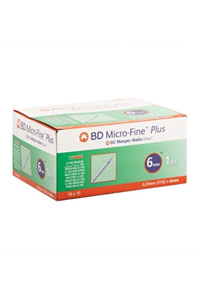 Bd Micro Fine Plus Insulin Injection, 1ml 6mm 100/pc