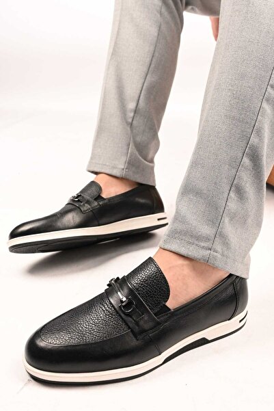 Bestello Ανδρικά παπούτσια χωρίς κορδόνια με αγκράφα Thermo Sole από γνήσιο δέρμα 333-5582