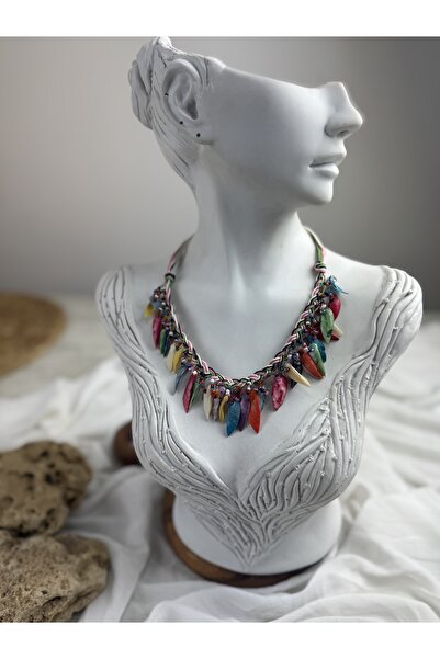 SEDEF TAKI taşlı el yapımı kolye