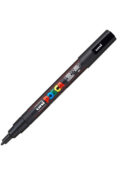UNİ-BALL Marker Posca PC 3M, Nepermanent, Negru