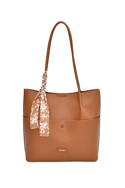 ELATAE Γυναικεία τσάντα ώμου Elaris ELA01996 με σάλι Charm'lı Tote