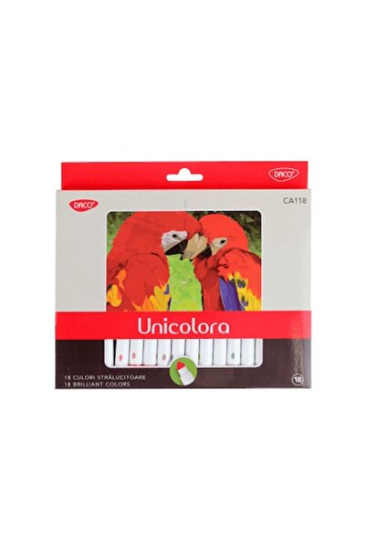 Daco Markers, 18 Colors, Single-Color, Conical Tip