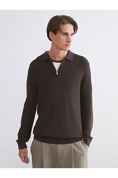 LC Waikiki Xside Polo Collar Men's Knitwear Sweater