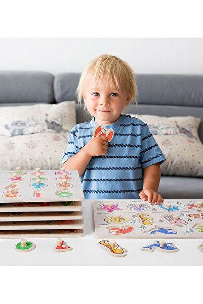 OEM REMIUM PUZZLE din lemn incastru, Animale, Legume, Dinozauri, Pesti, Mijloace Transport