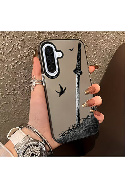 Caseji Samsung Galaxy A36-A56 Uyumlu Samuray Saplı Kılıç Desen Lüx Telefon Kı...
