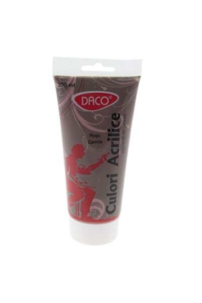 Daco Vopsea Acril Rosu Carmin, 200 ml