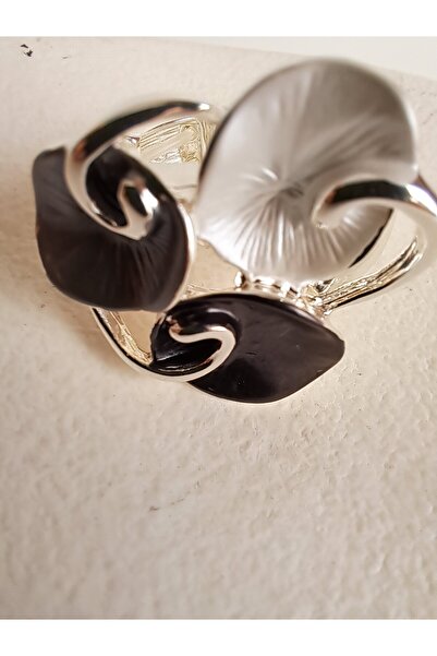 BHR AKSESUAR خاتم مطاطي باللون الأسود والرمادي والأبيض