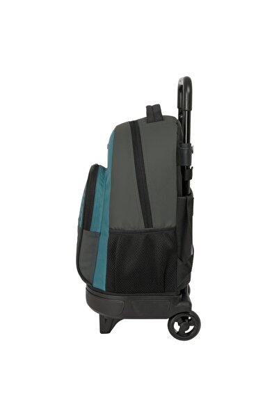 safta Urban Style Wheeled Backpack Blue Gray 33x45x22cm, reinforced, detachable