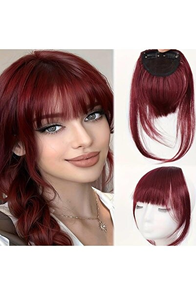 Zeysum Jagoda crvena boja, dugi ivici, slojeviti kroj lažni šiške, perika