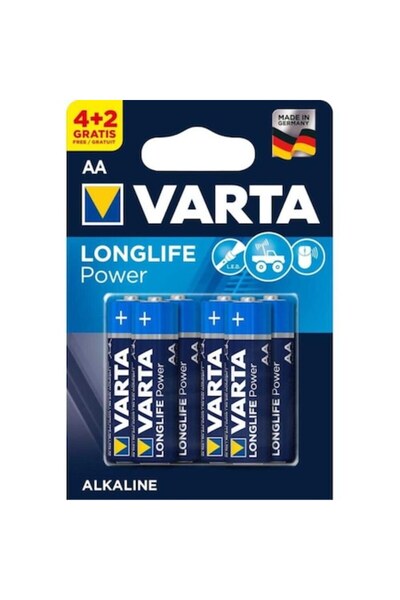 Varta Pachet de baterii AA cu durată lungă de viață, 4+2 buc.