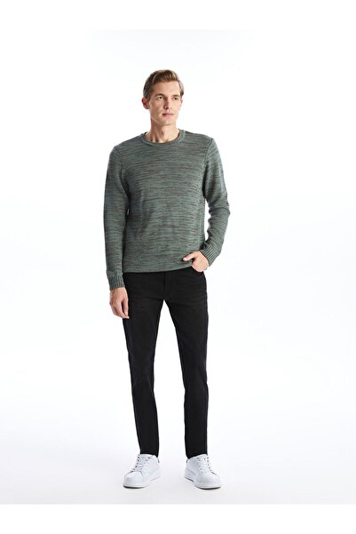 LC Waikiki LCWAIKIKI Classic Crew Neck Long Sleeve Patterned Men's Knitwear Sweater