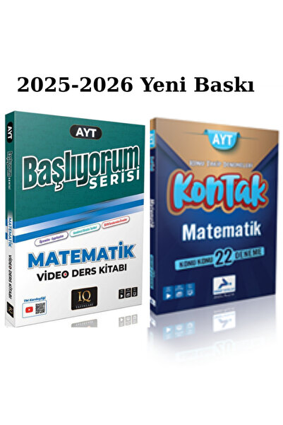 paraf yayınları IQ Yayınları Ayt Başlıyorum Matematik Video Ders Kitabı-Konta...