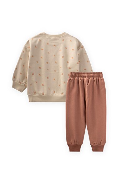 Cigit Sweatshirt Takım 1-8 Yaş Bej