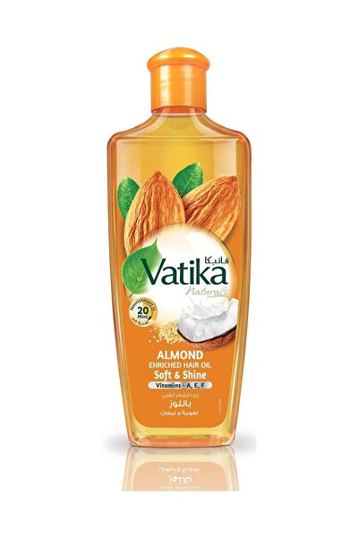 Vatika Naturals زيت شعر غني باللوز - ٢٠٠ مل | جوز الهند والسمسم | يُنعّم ويُضفي لمعانًا