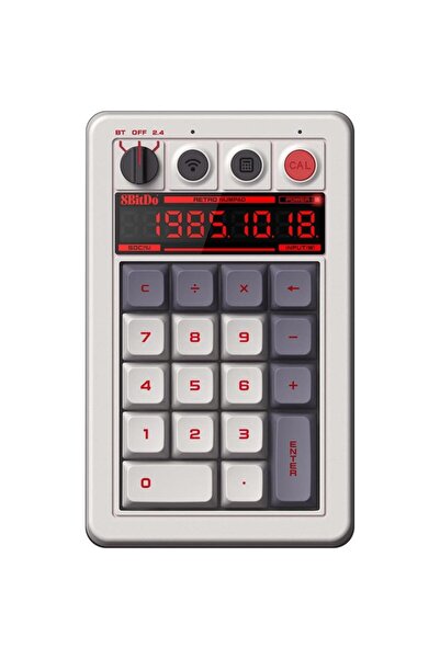 8Bitdo Retro 18 N Edition Kablosuz Mekanik Numpad, Hesap Makinesi Modu, Windows ve Android Uyumlu