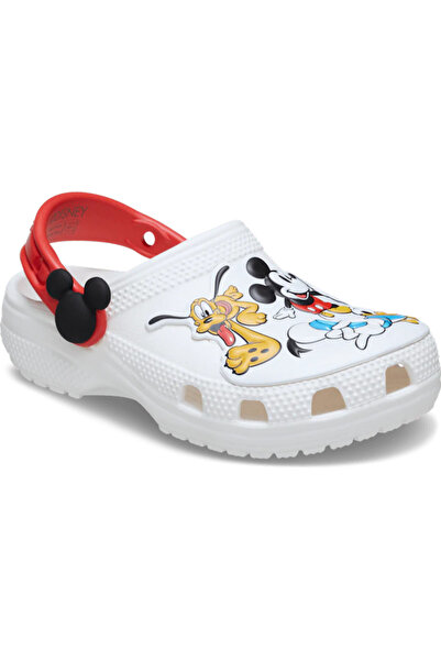 Crocs Класичні капці T Mickey and Friends Білі дитячі капці