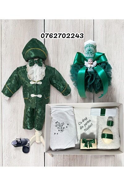 Botez Set baietel Teodor – verde