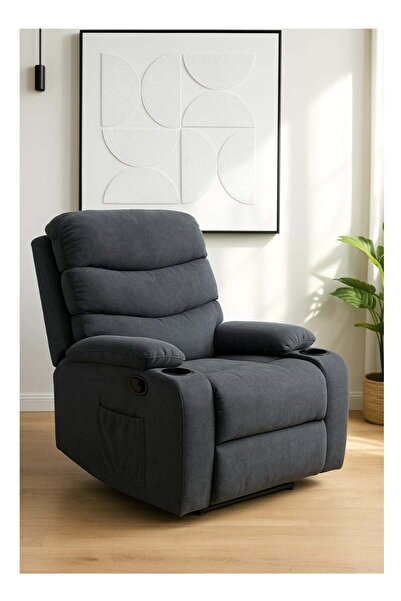 Crestj Gray Rocking & Swivel Relaxation Chair - Comfortable Luxury Design