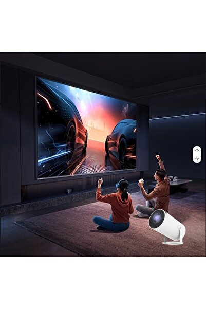 TEFONER Projector from Tivoner. Wi-Fi mobile projector. 360-degree rotating wireless projector.