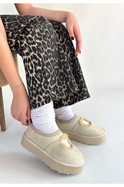 BESKAR Carren Beige Suede Boots