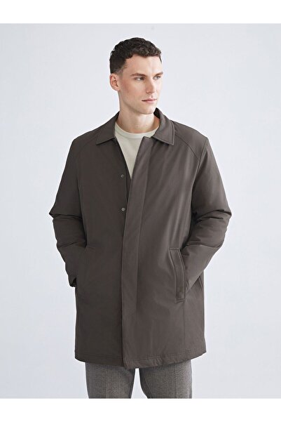 LC Waikiki LCWAIKIKI معطف رجالي ذو ياقة قميص كلاسيكي قياسي