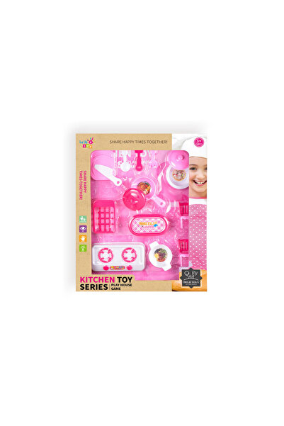 TSUMAB Kids Kitchen Play Set – Pink Cooking Toy Series for Girls