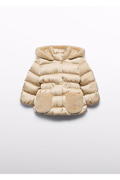 Abel & Lula معطف مايورال أبيل ولولا للفتيات الصغيرات مبطن ودافئ باللون البيج