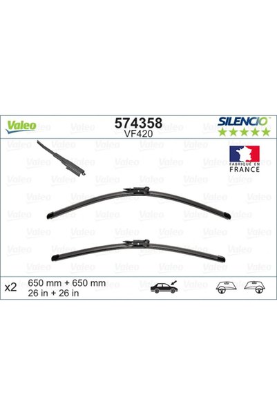 VALEO Lamela Stergator Fata 574358 Seat Leon