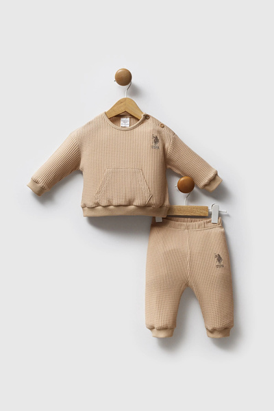 U.S. Polo Assn. U.S.Polo Assn Boy Baby 2-Piece Set - Vi̇zon