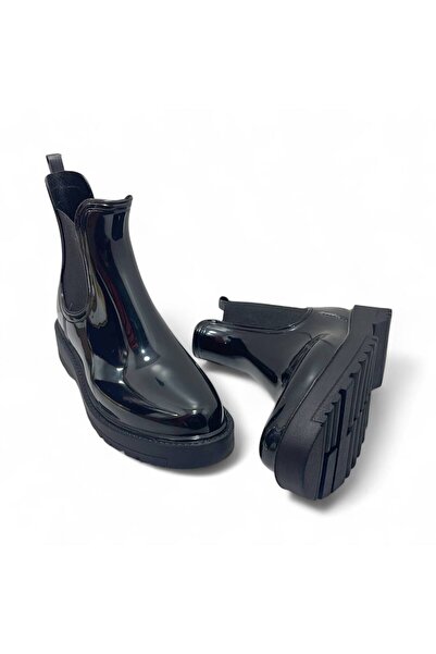 İST FİDAN KUNDURA Kadın Kalın Taban Yağmur Botu