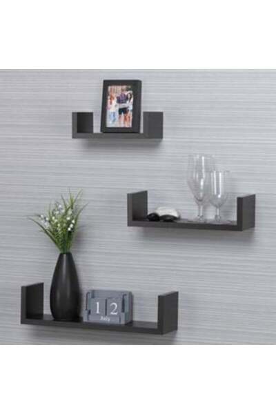 Silver Star Rafturi Suspendate Maro Inchis de Perete - 3 buc