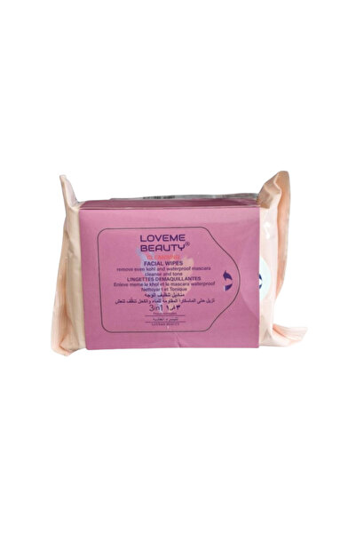 fbz مناديل مبللة لإزالة المكياج المقاوم للماء من لوف مي بيوتي - ٢٥ منديلًا